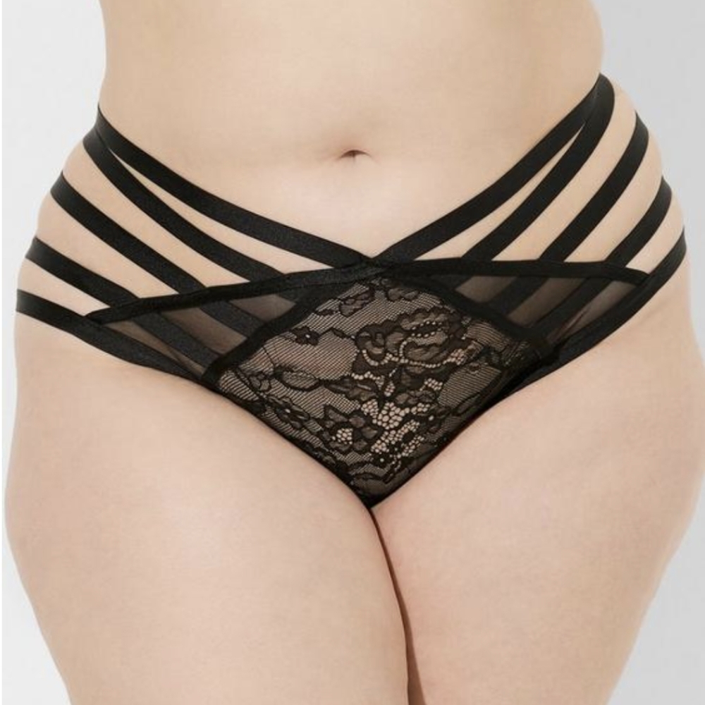 Torrid Tanga black sexy panties NWT